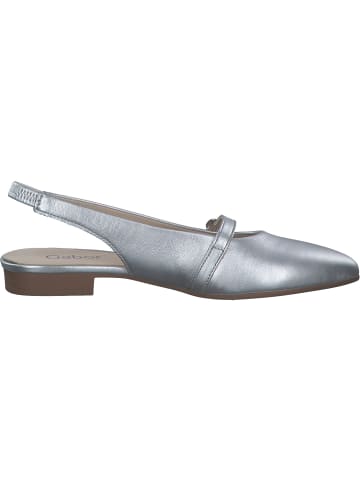 Gabor Fashion Sling-Ballerinas in Silber