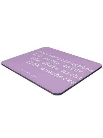 Mr. & Mrs. Panda Mousepad Spruch Justizvollzugsbeamter Spaß mit ... in Lavendeltraum