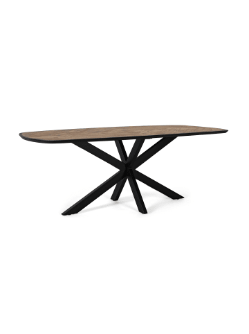 Giner y Colomer Esstisch aus Mangoholz mit abgerundeten Ecken 220 cm in Brown