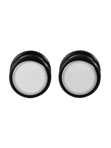 Adeliás Unisex Ohrringe – Ohrstecker aus Edelstahl in silber