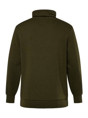 Men Plus Sweatshirt in tannengrün