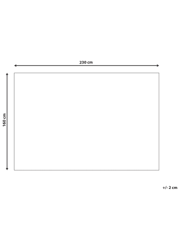 Beliani Shaggy MIRPUR in Grau/Grün - (W) 160 x (L) 230 cm