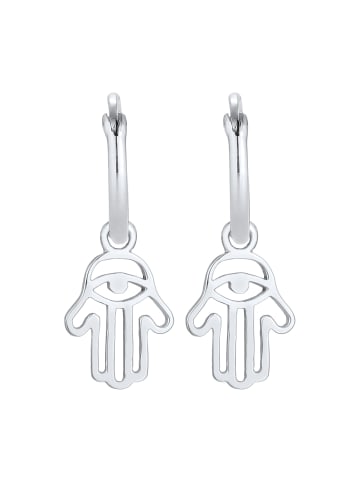 Elli Ohrringe 925 Sterling Silber Hamsa Hand in Silber