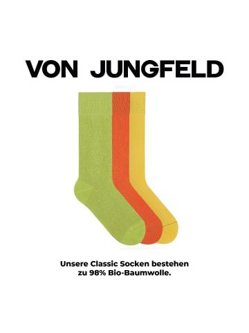 von Jungfeld Classic Socken-Set Signature Innenbund in Blossom