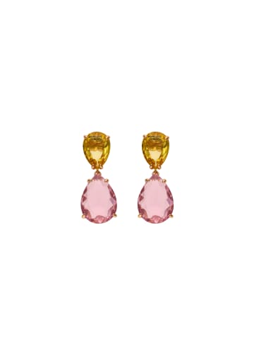faina Women Dangle Earrings in Rose Gold Yellow