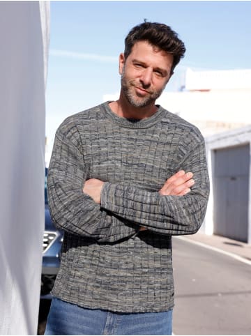 WITT WEIDEN Pullover in steingrau-camel-meliert