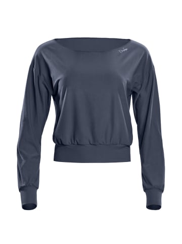 Winshape Functional Light and Soft Cropped Long Sleeve Top LS003LS in anthracite