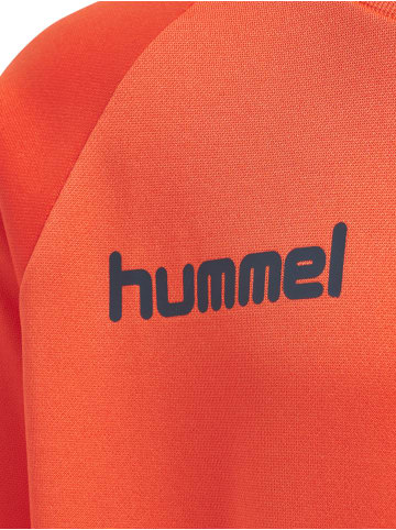 Hummel Poly Sweatshirt Hmlpromo Kids Poly Sweatshirt in NASTURTIUM **DO NOT USE