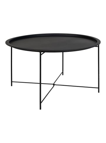 ebuy24 Couchtisch Bastia Schwarz 75 x 75 cm