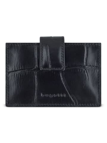Bugatti Nevio Kreditkartenetui RFID Schutz Leder 11 cm schwarz