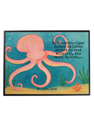 Mr. & Mrs. Panda tischmatte Tintenfisch Design mit Spruch in Weiß