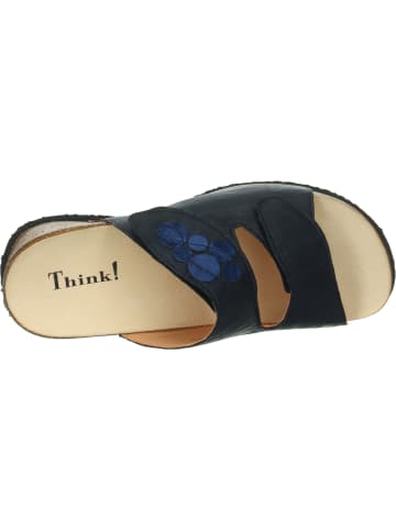 Think! Tieffußbett Pantolette MIZZI DAMEN in Navy/Kombi