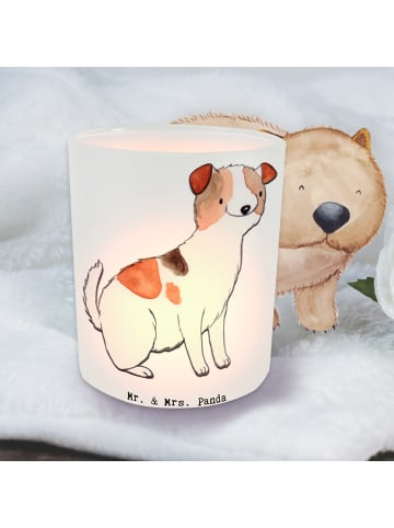 Mr. & Mrs. Panda Glas Teelichthalter Jack Russell Terrier Moment... in Transparent