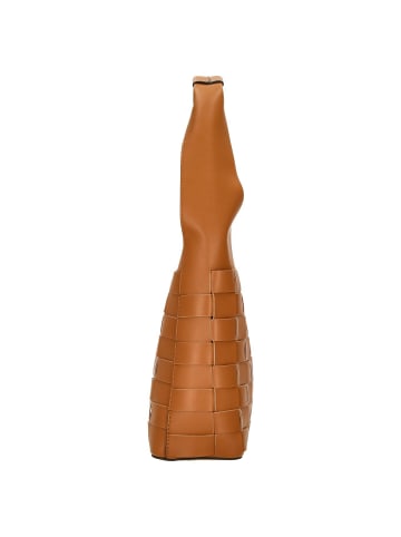 Seidenfelt SFM204 - Schultertasche 30 cm (caramel/gold) in caramel/gold