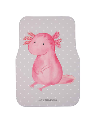 Mr. & Mrs. Panda Autoteppich Axolotl Niedlich ohne Spruch in Grau Pastell