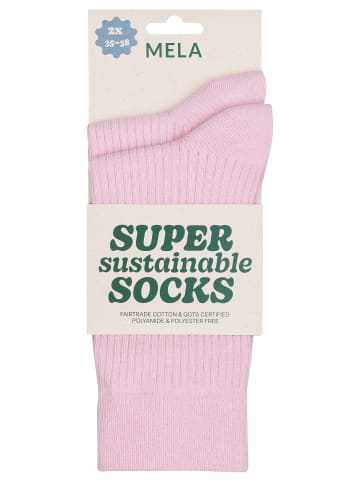 MELA Gerippte Socken 2er Pack
