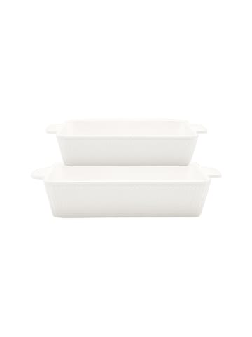 Greengate Auflaufform Alice rechteckig 2er Set in white