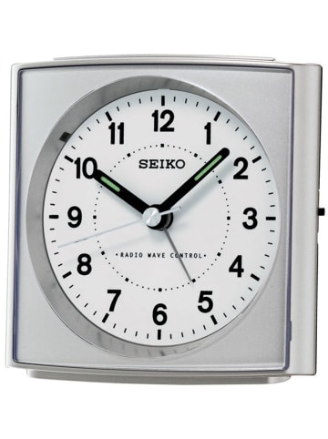 Seiko Funkwecker Weiß / Silber