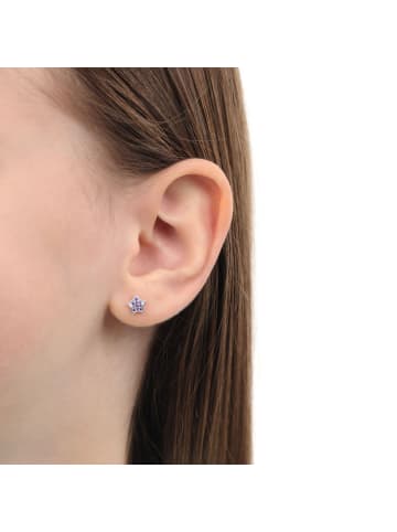 Amor Ohrstecker Silber 925, rhodiniert in Lila