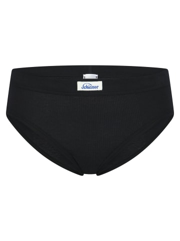 Schiesser Slip Feinripp - Revival Paula in Schwarz