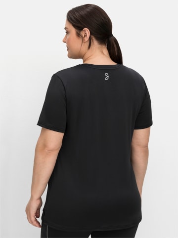 sheego Funktionsshirt in schwarz