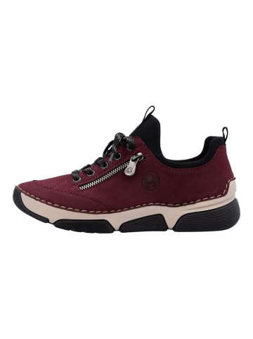 rieker Sneaker in Schwarz/Bordeaux