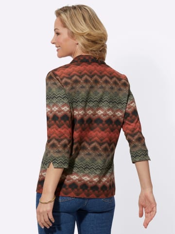 WITT WEIDEN Shirt in terra-khaki-bedruckt