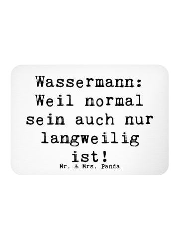 Mr. & Mrs. Panda Kühlschrankmagnet Spruch Wassermann Unikat mit ... in Weiß