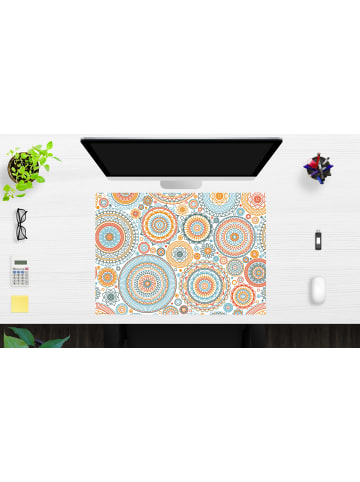 Cover-your-desk.de  Schreibtischunterlage – “Mandala mit Kreisen“ (L)70 x (B)50 