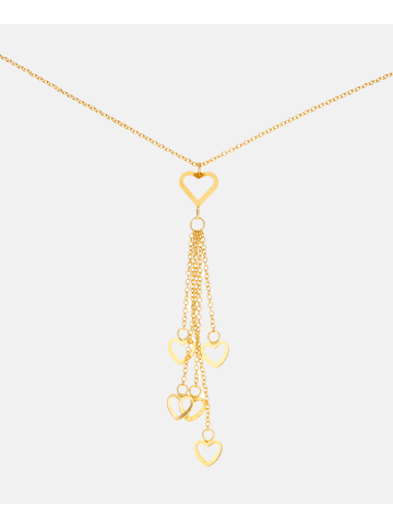 Vanlere Halskette mit Anhänger aus 375 Gelbgold Herz-Design