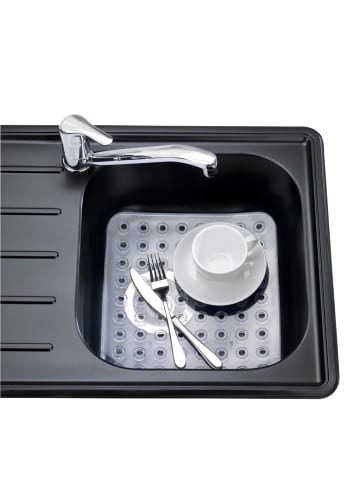 Wenko Spültischmatte Kristal transparent Spülenschutz in Transparent, (B) 27,5 cm