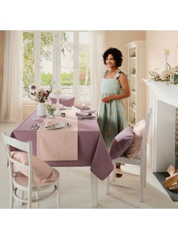 REDBEST Baumwolle Serviette 4er-Pack Tulsa in altrose