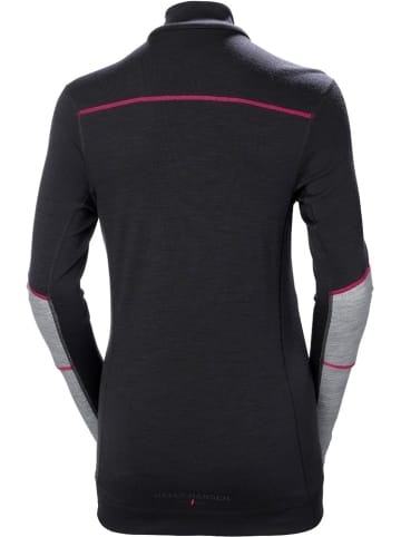 Helly Hansen Longsleeve "Lifa Merino Half Zip" in Schwarz