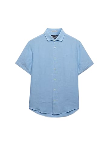 Superdry Kurzarmhemd „Riviera“ Blau