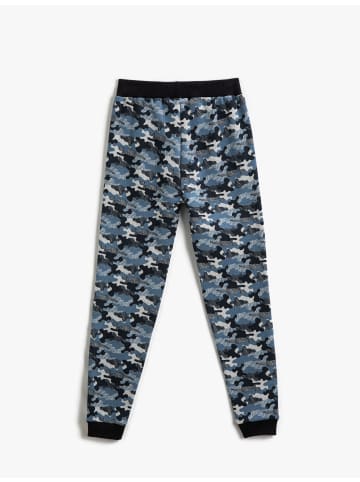 KOTON Sweathose in Hellblau gemustert
