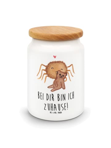 Mr. & Mrs. Panda Teedose Spinne Agathe Teddy mit Spruch in Weiß