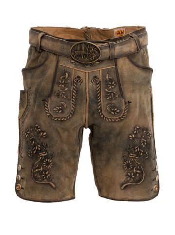 MADDOX Lederhose MITTELBERG in sand