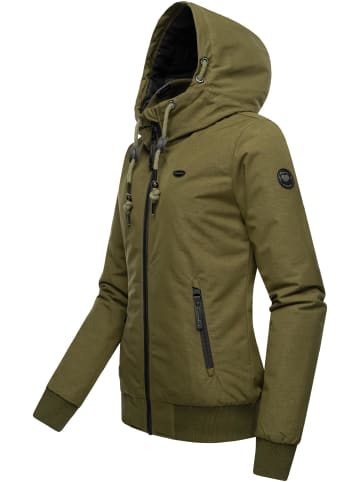 ragwear Winterjacke Nuggie Melange in Light Olive