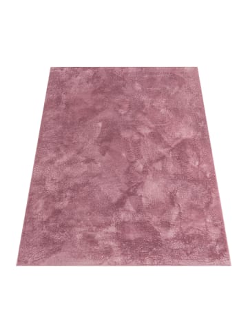 KADIMA DESIGN Teppich Kurzflor waschbar Einfarbig Wohnzimmer in Altrosa