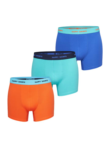 Happy Shorts Retro Pants Motive in blue-orange-turquise