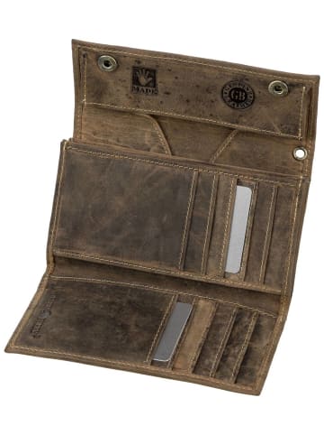 Greenburry Geldbörse Vintage Bikerbörse in Sattelbraun