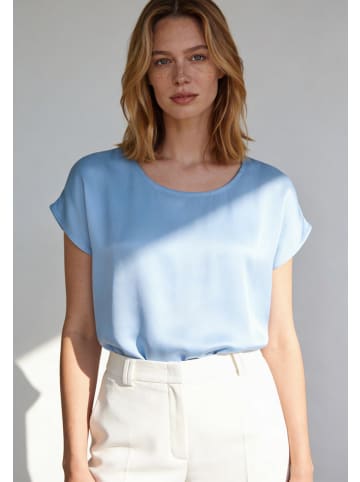More & More vielseitig kombinierbares Blusenshirt in skyblue