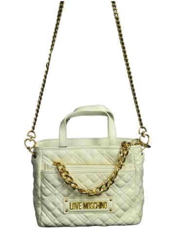 Love Moschino Handtasche Borsa Quilted in Off white