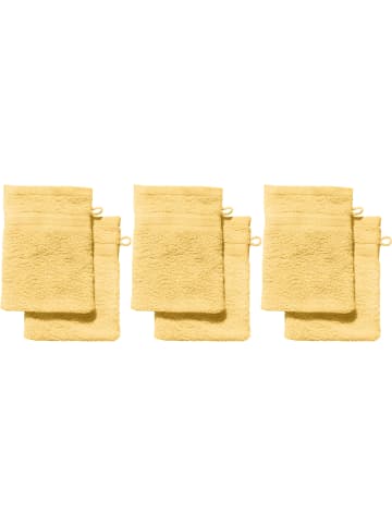 REDBEST Frottier Waschhandschuh 6er-Pack Chicago in hellgelb