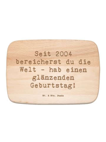 Mr. & Mrs. Panda Frühstücksbrett Spruch 2004 Geburtstag mit Spruch in Transparent
