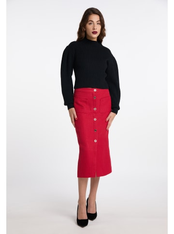 faina Damen Strickpullover in schwarz