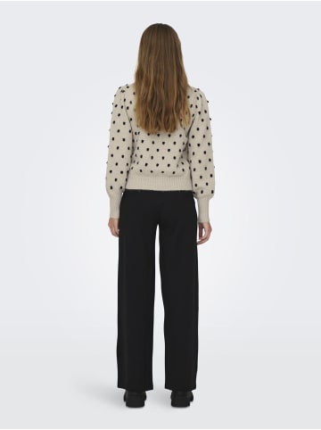 JACQUELINE de YONG Strickpullover Puffärmel Lange Bündchen Regulär in Beige