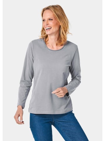 GOLDNER Shirt in silbergrau
