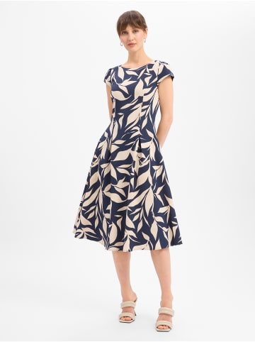 BETTY & CO Kleid in beige marine - 0001