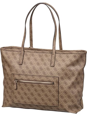 Guess Shopper Power Play Large Tech Logo in Latte Logo